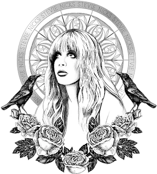Stevie Nicks Angel Of Dreams Icon Sweatshirt Artwork Stevie Nicks Drawing Png Bob Ross Icon