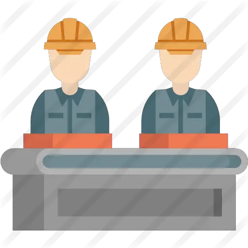 Sitting Factory Worker Vector Png Linea Icon