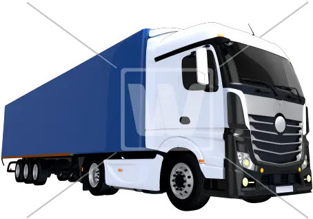 Png Blue Trailer Euro Semi Truck Trailer Truck Semi Truck Png