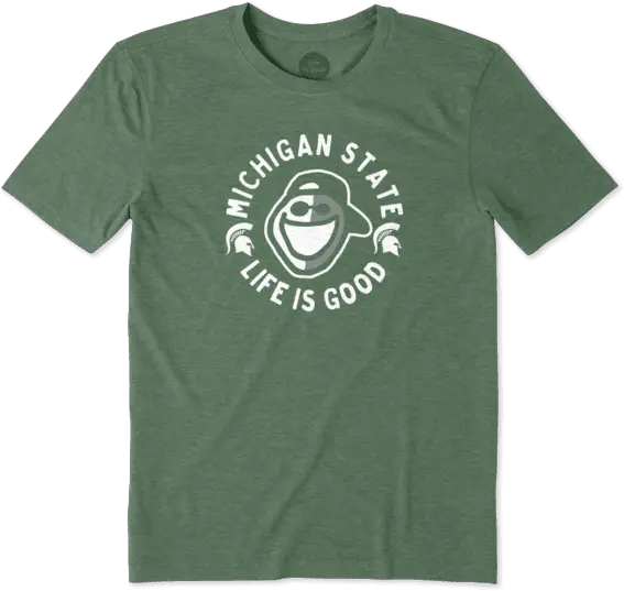 Menu0027s Michigan State Face Paint Jake Cool Tee Short Sleeve Png Face Paint Png