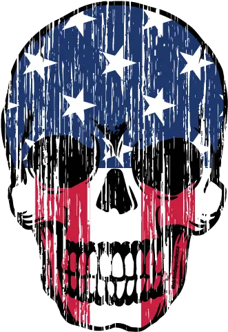 Grunge Patriotic Skull Decal Black And White Patriotic Png Patriotic Png