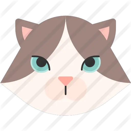Ragdoll Cat Cartoon Png Cat Nose Png