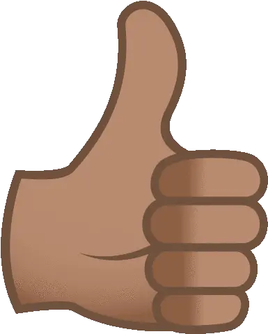 Thumbs Up Joypixels Sticker Thumbs Up Joypixels Approve Th Thumbs Up Brown Png Two Thumbs Up Icon