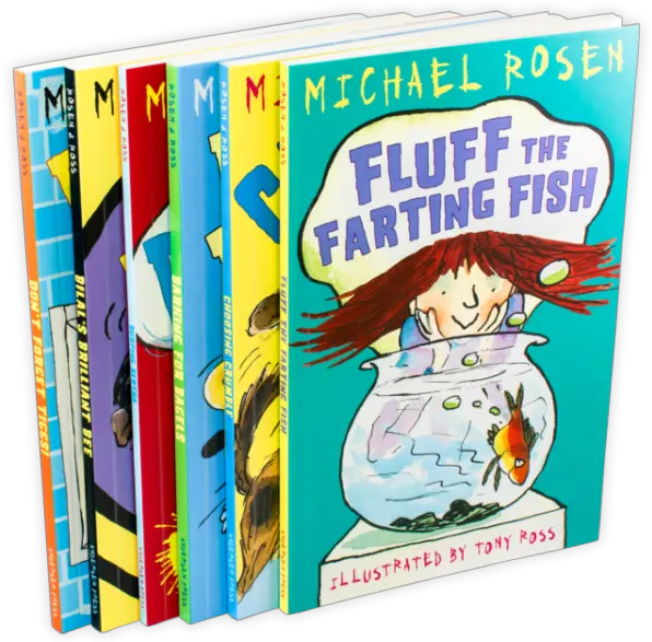 Bagels Burping Bertha Fluff Michael Rosen Book Set Png Michael Rosen Png