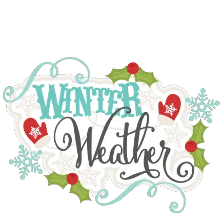 Winter Weather Svg Scrapbook Title Illustration Png Weather Pngs