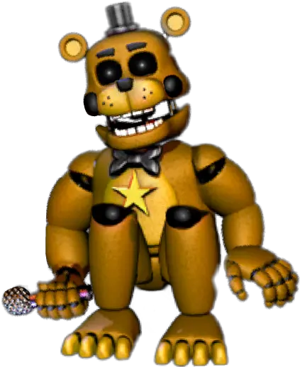 Download I Create Rockstar Golden Freddy In Fnaf 2 Mod Fnaf Rockstar Golden Freddy Png Rockstar Png