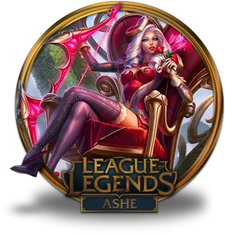 Ashe Heartseeker Vector Icons Free Rumble League Of Legends Png Championship Ashe Border And Icon