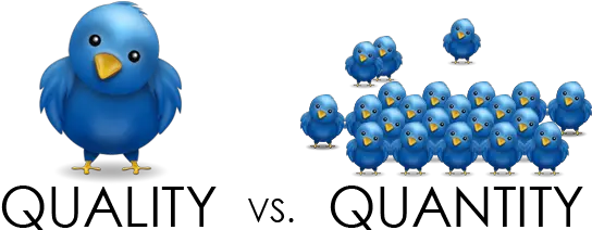 Quality Vs Quantity Of Followers U2014 D William Landsborough Png Graphic Icon