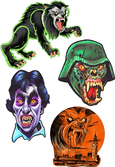 An American Werewolf In London Wall Decor Series 1 American Werewolf In London Figures Png Werewolf Transparent