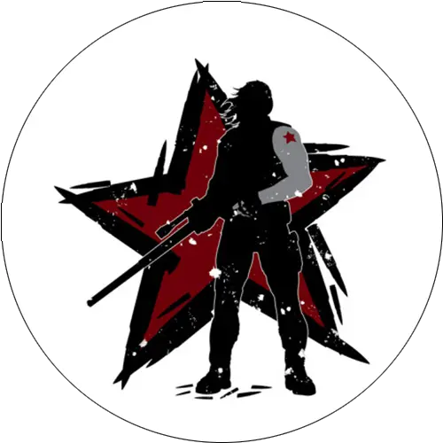 The Winter Soldier Pin 4 Sold By Fandom Machine Transparent Winter Soldier Logo Png Winter Soldier Transparent