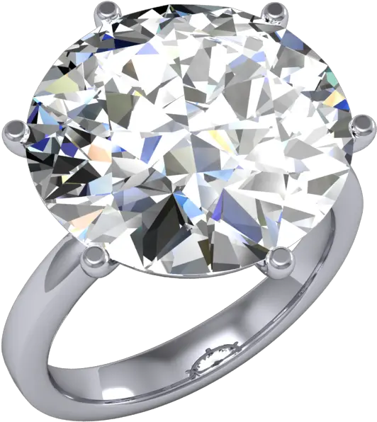 Simple Bands Round Huge Diamond Wedding Solid Png Wedding Rings Png