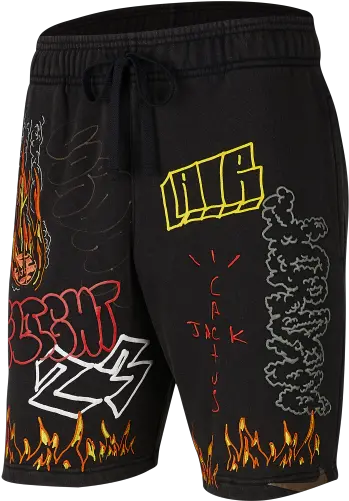 Travis Scott X Jordan Srt Fleece Short Ck4026 010 Travis Scott Short Png Travis Scott Png