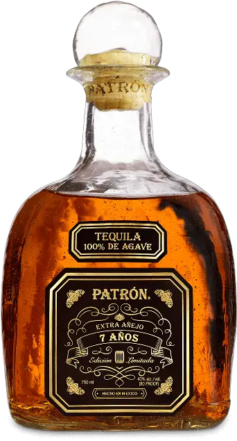 Añejo 7 Años Aged Tequila Patrón Patron Extra Anejo 7 Anos Png Tequila Bottle Png