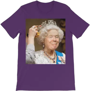 Donald Trump And Queen Elizabeth Face Swap Classic Kids T Shirt Trump On The Queen Png Trump Face Png