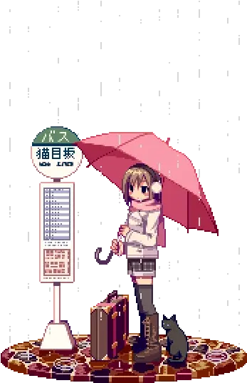 Animated Gif About Girl In Camonn Png Rain