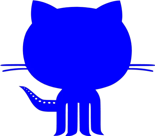 Blue Github 6 Icon Free Blue Site Logo Icons Github Icon Png Whiite Github Icon