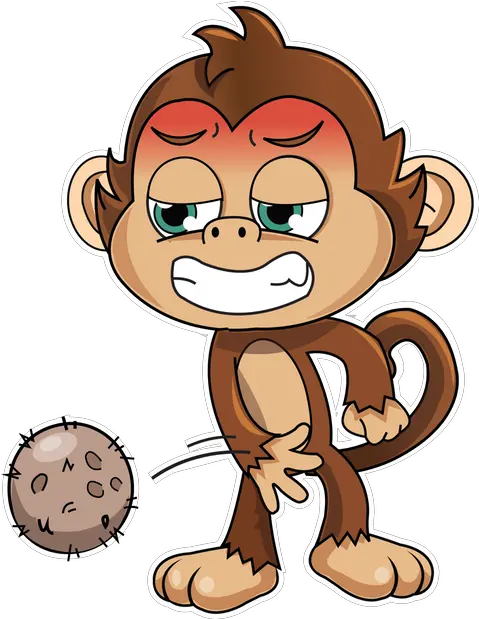Cute Monkey Stickers Messages Sticker 11 Clipart Full Size Animated Pictures Of Animals Png Cute Monkey Png