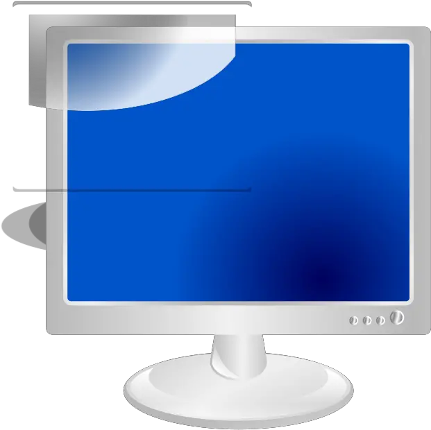 Lcd Monitor 1 Svg Clip Arts Download Download Clip Art Computer Monitor Png Monitor Png