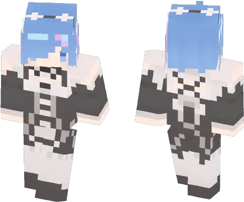 Download Rezero Rem Minecraft Skin For Free Cross Png Re Zero Logo