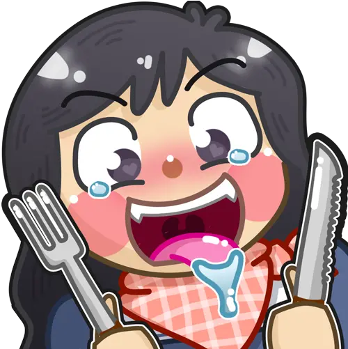 Arina Vore Emote Cartoon Png Emote Png