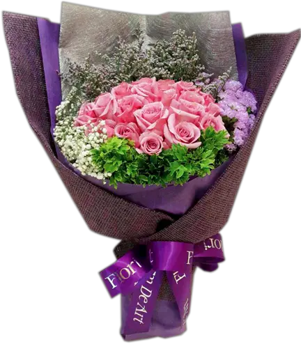 Sarang Hae Bouquet Garden Roses Png Purple Rose Png