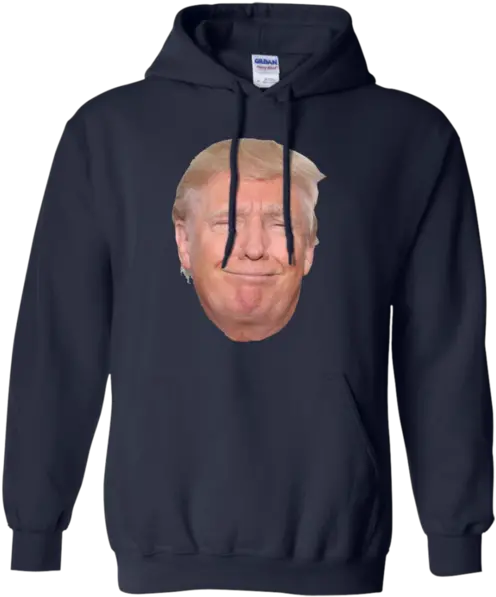 Head Funny Smiling Face Tshirt Black Gap Hoodie Men Png Trump Head Transparent Background