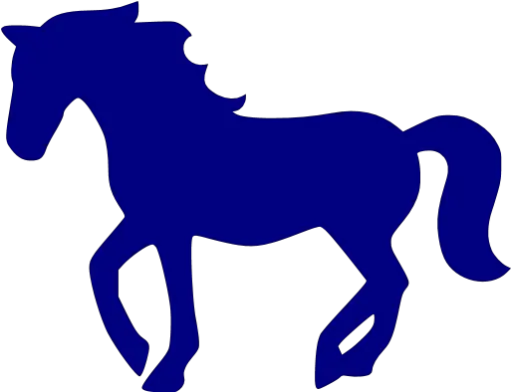 Navy Blue Horse 2 Icon Free Navy Blue Animal Icons Horse Silhouette Png Horse Png
