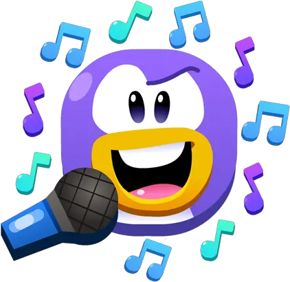 Download Hd Singer Decal Sneak Peek Emojis Club Penguin Royal Emoji Club Penguin Island Png Png Emojis