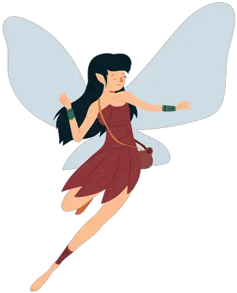 Fairy Dress Wing Leaf Dance Fairy Png Fairy Png Transparent