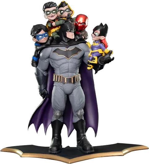 Dc Comics Batman Family Statue Batman Family Q Master Png Batman And Robin Png