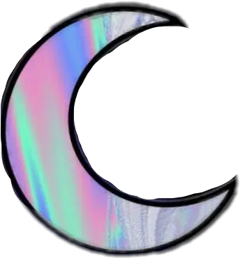 Holographic Sticker Holographic Stickers Moons Png Png Phonographic