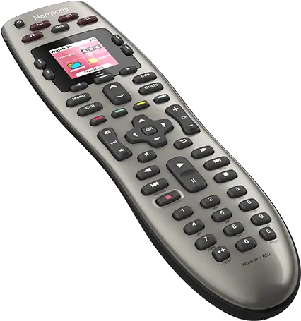 Logitech Harmony 650 Universal Remote Control Universal Remote Tv Controllers Png Controller Transparent Background