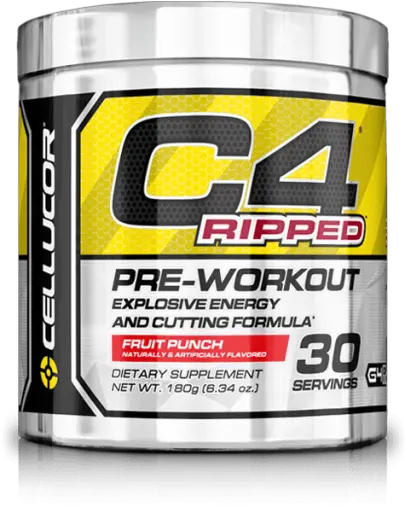 Cellucor C4 Ripped 18 Gr C4 Pre Workout Best Flavour Png Ripped Png