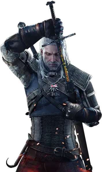 Download The Witcher Geralt Png Image Witcher Png Witcher Png