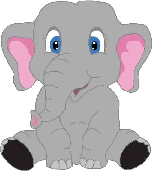 Elephant Clipart Cartoon Cute Drawing Baby Cartoon Elephant Png Vector Elephant Clipart Transparent Background