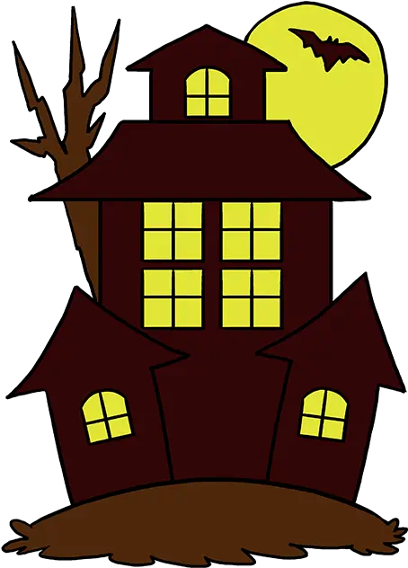 How To Draw A Haunted House Draw A Haunted House Png Hotel Icon Haunted