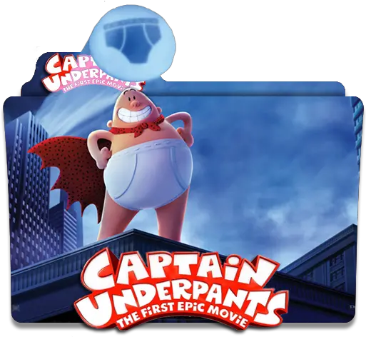 The First Epic Movie 2017 Folder Icon Designbust Captain Underpants The First Epic Movie Png Get Epic Icon