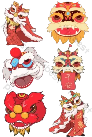 Cartoon Lion Templates Png