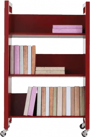 Download Afydecor Contemporary Portable Bookshelf In Red Portable Bookshelf Png Bookshelf Png