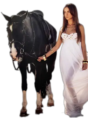 Horse Girl Prtty Alone Girl And Horse Png Horses Png