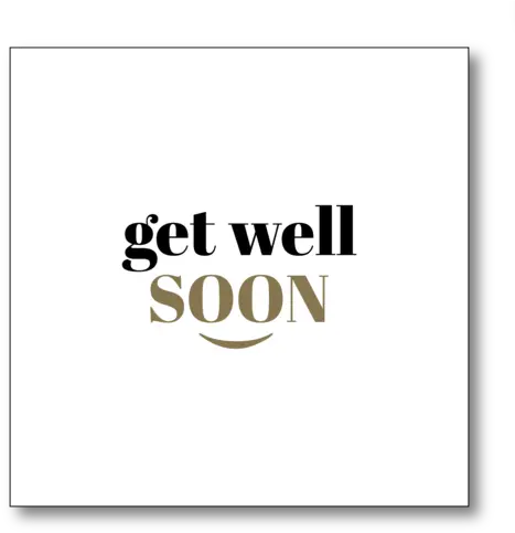 Get Well Soon Png Black And White Poster White Image Png
