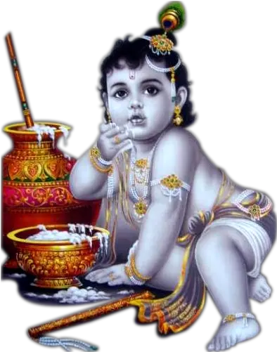 Clipart Image Krishna Png Eating Butter Shri Krishna Images Png Butter Transparent