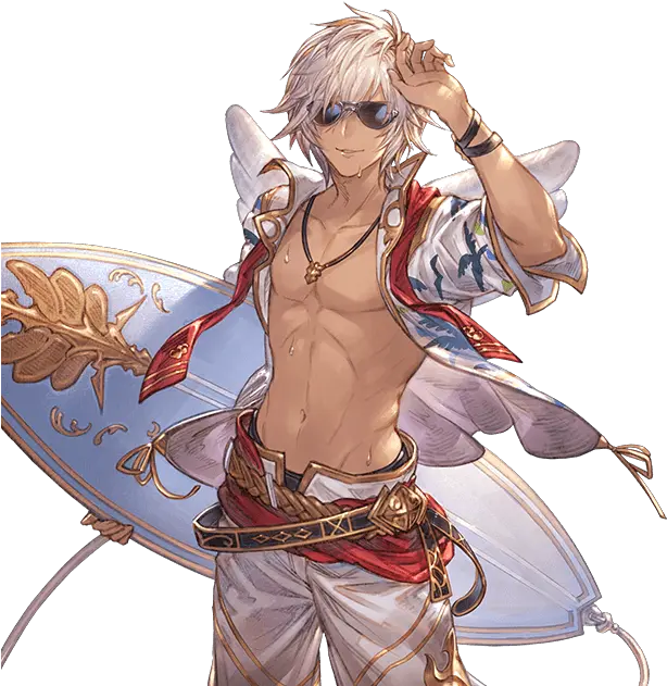 Theres No Summer Sandalphon Yet In Summer Lucio Granblue Png Lucio Png