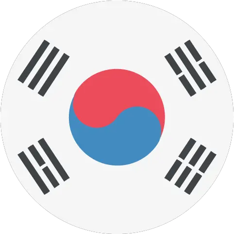 Free High Quality Flag Of Korea Emoji To Use As Facebook And South Korea Transparent Background Png Viber Logo Png