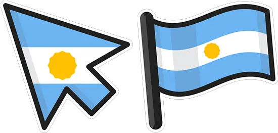 Argentina Flag Cursor U2013 Custom Browser Extension All Country Flags Important Png Argentina Flag Png