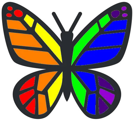 Rainbow Butterfly Clear U2013 Wind Of The Spirit Portable Network Graphics Png Butterfly Transparent