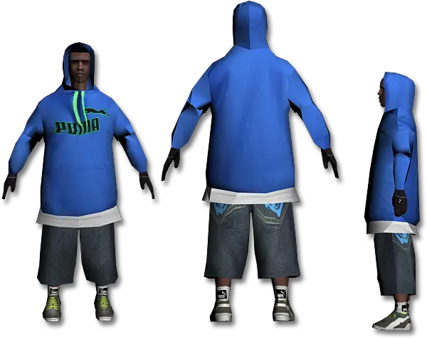 Does Anyone Have A Big Smoke Mod Like This Los Santos Roleplay Crips Skin Png Big Smoke Png