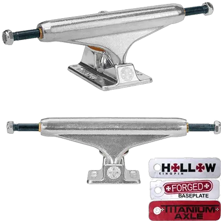 Independent Forged Titanium 139 Skateboard Trucks Silver Indy Polished 169 Png Independent Trucks Logo