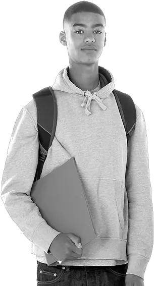 Black Teen Boy Png Image Monochrome Teen Png