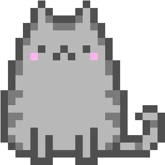 Transparent Background Pusheen Uploaded By Bean Cute Pusheen Pixel Art Png Pusheen Transparent Background